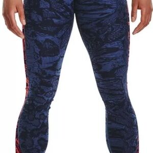 Under Armour Rush Blue and Red Performance Leggings